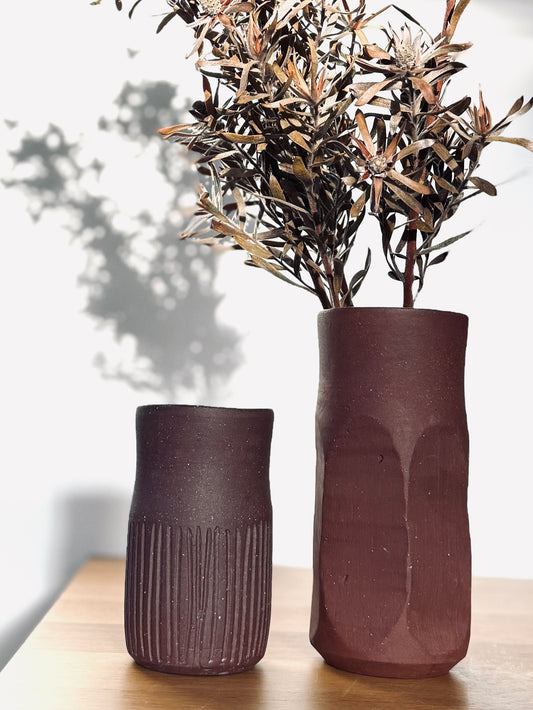 Wild clay vase- mini