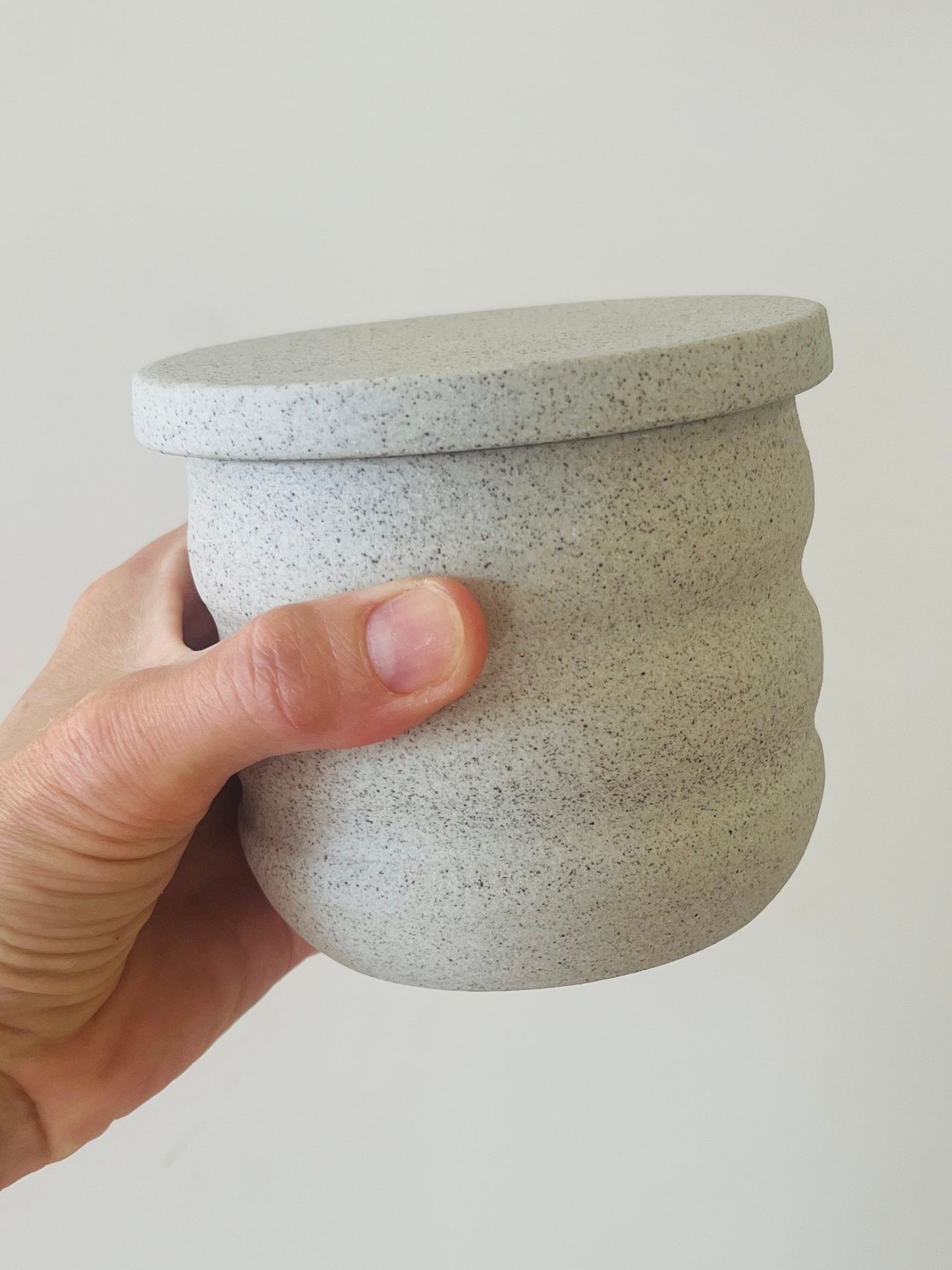 French butter bell- Rippled- Grey Speckled- PREORDER