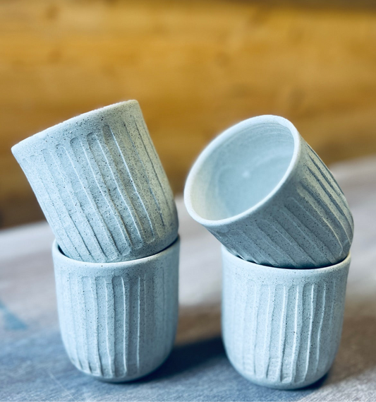 Mug- Hand Carved